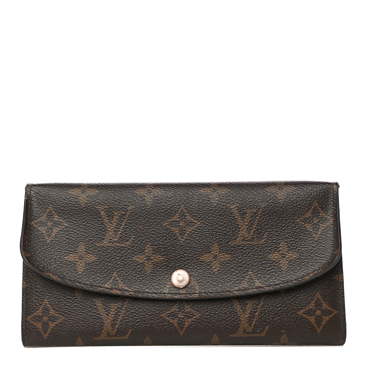 Louis Vuitton Monogram Emilie Wallet Rose Nacre 1 of 20