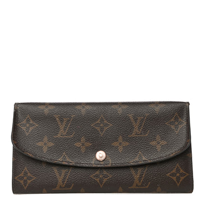 Louis Vuitton Monogram Emilie Wallet Rose Nacre 1 of 20
