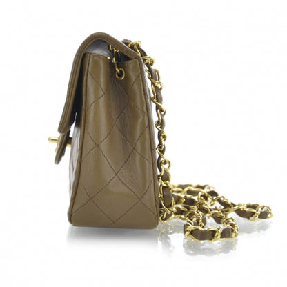 Chanel Lambskin Quilted Mini Flap Brown 4 of 10