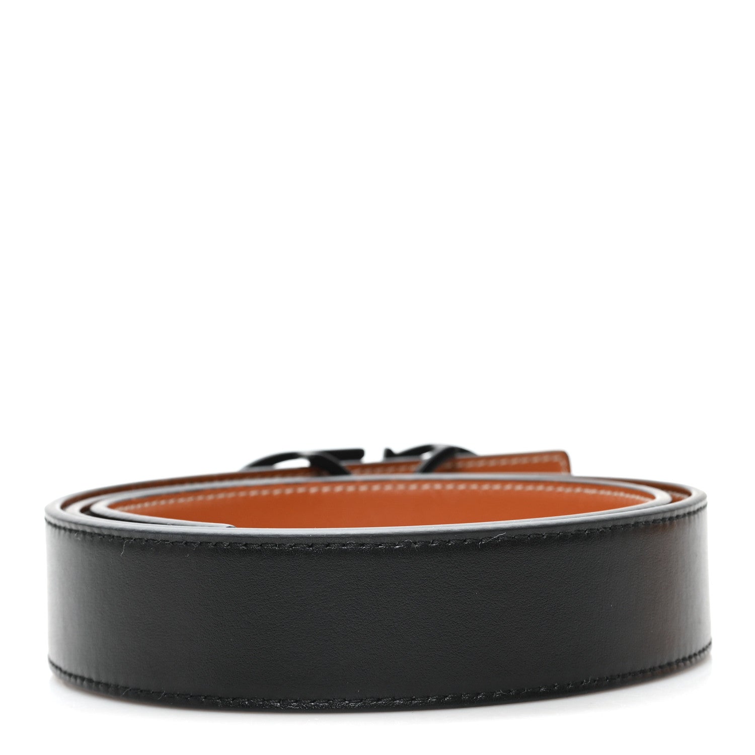 Christian Dior Calfskin 35mm Reversible DiorTears Belt 90 36 Black Brown 2 of 6