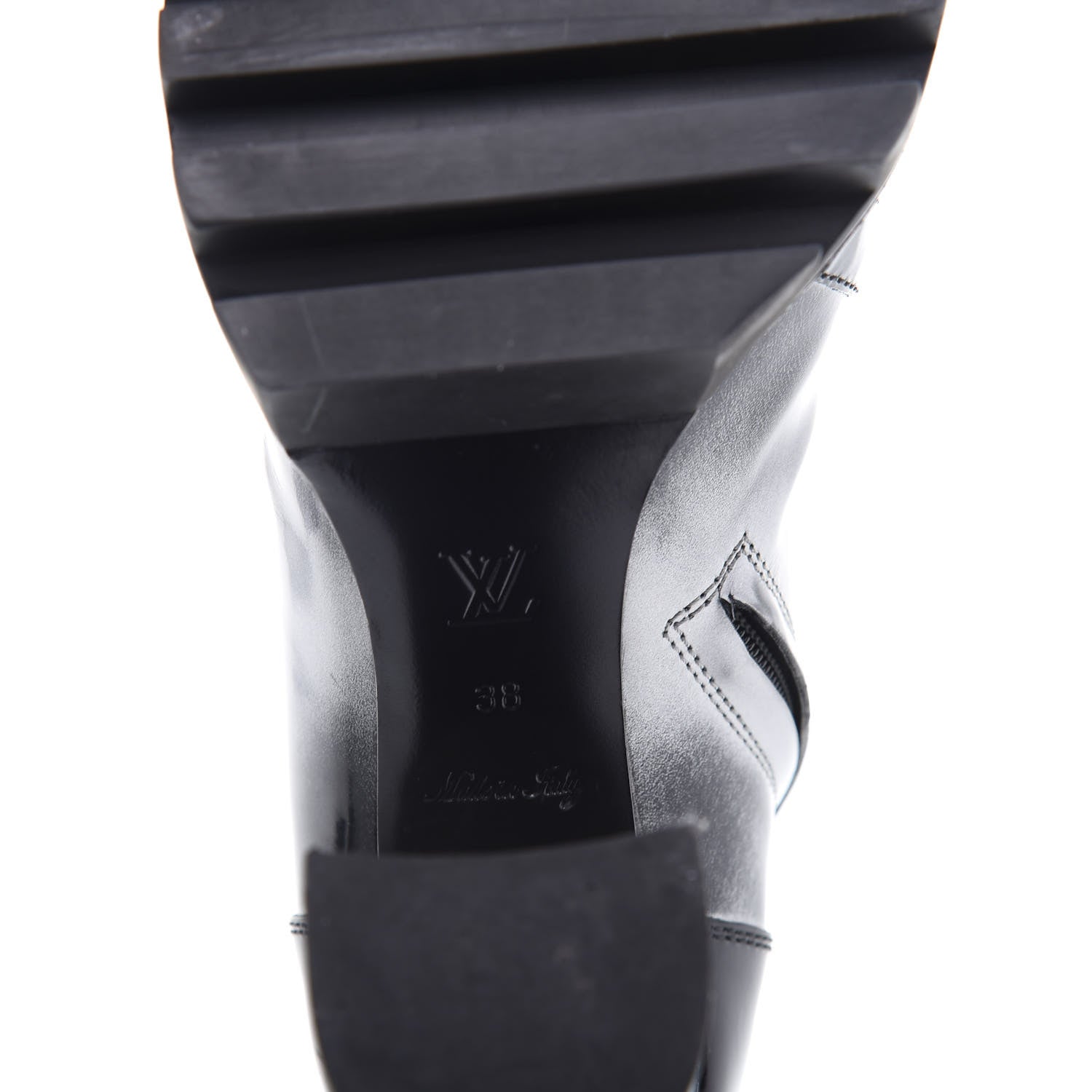 Louis Vuitton Metallic Calfskin Patent Star Trail Ankle Boots 38 Black 12 of 12