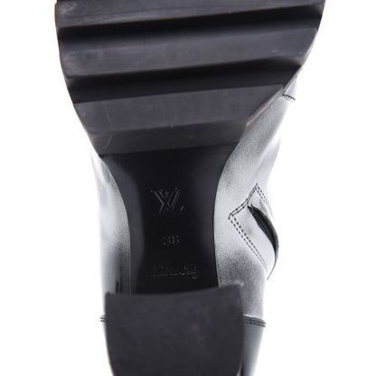 Louis Vuitton Metallic Calfskin Patent Star Trail Ankle Boots 38 Black 12 of 12