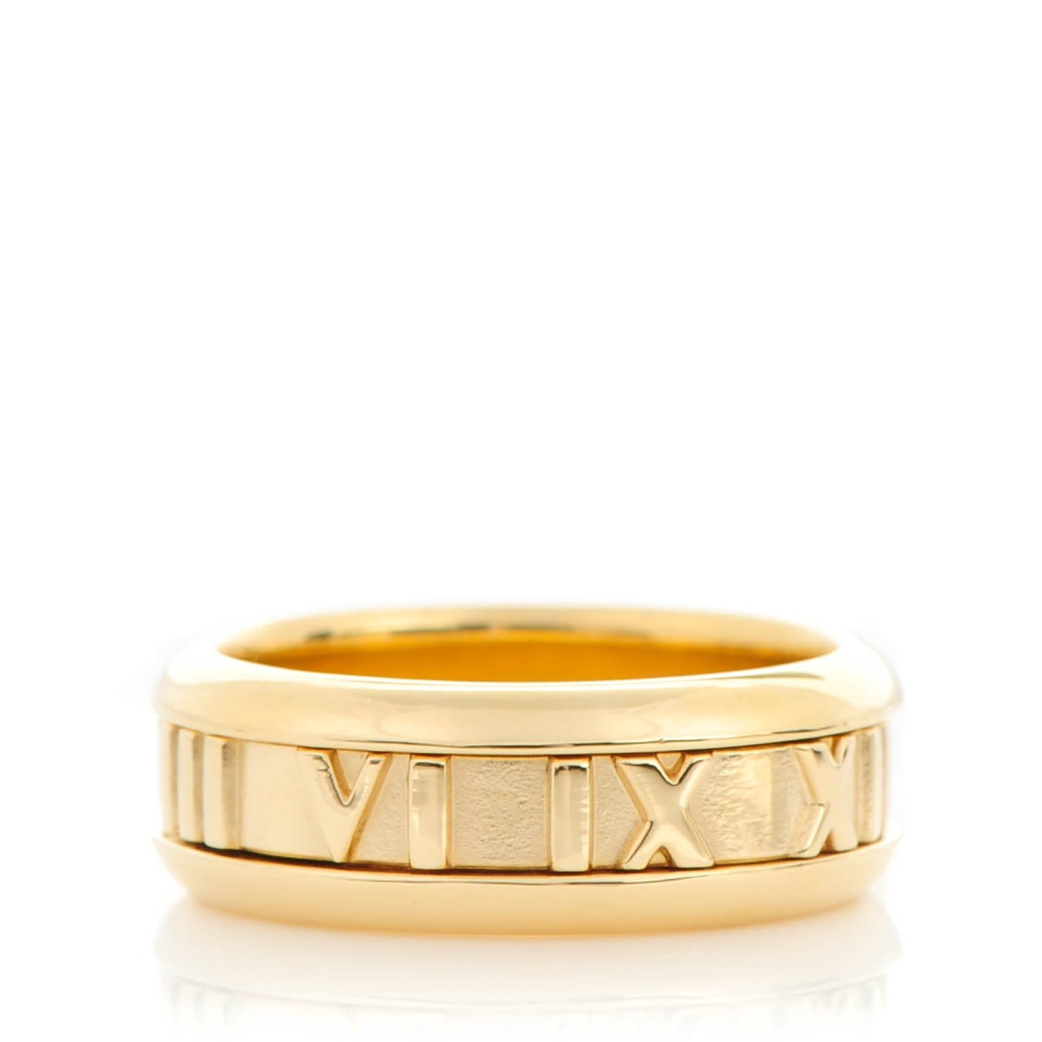 Tiffany 18K Yellow Gold 7mm Atlas Closed Band Ring 6 1 of 3