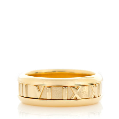 Tiffany 18K Yellow Gold 7mm Atlas Closed Band Ring 6 1 of 3