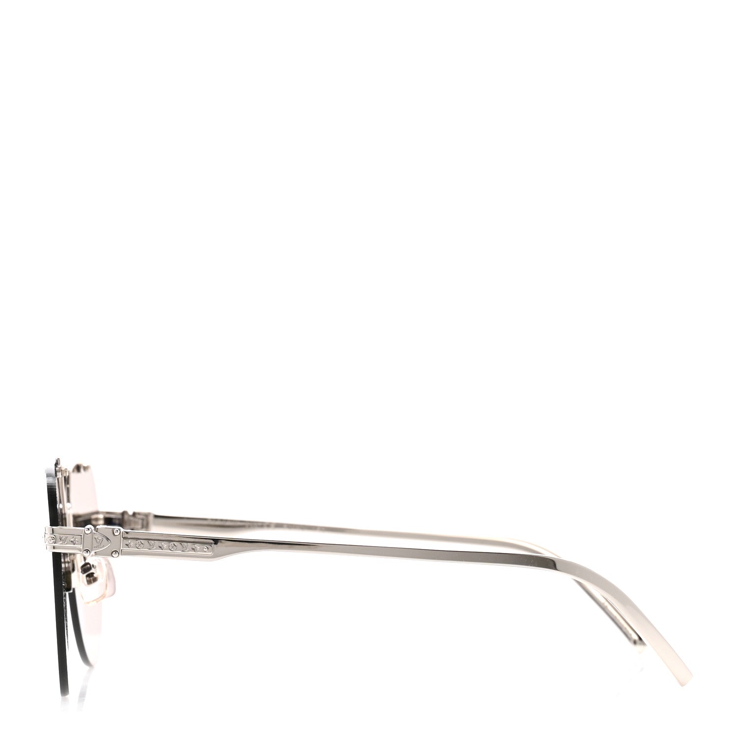 Louis Vuitton Metal LV Ash Sunglasses Z1262W SIlver 3 of 7