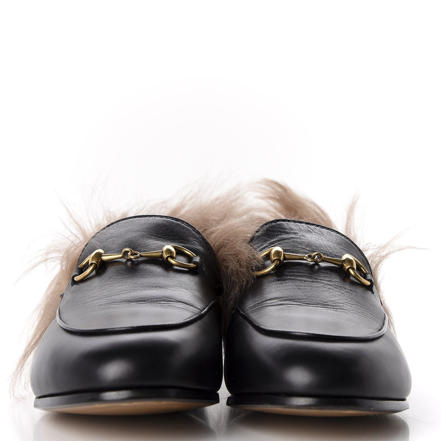Malaga Kid Fur Womens Jordaan Loafers 37 Black Natural
