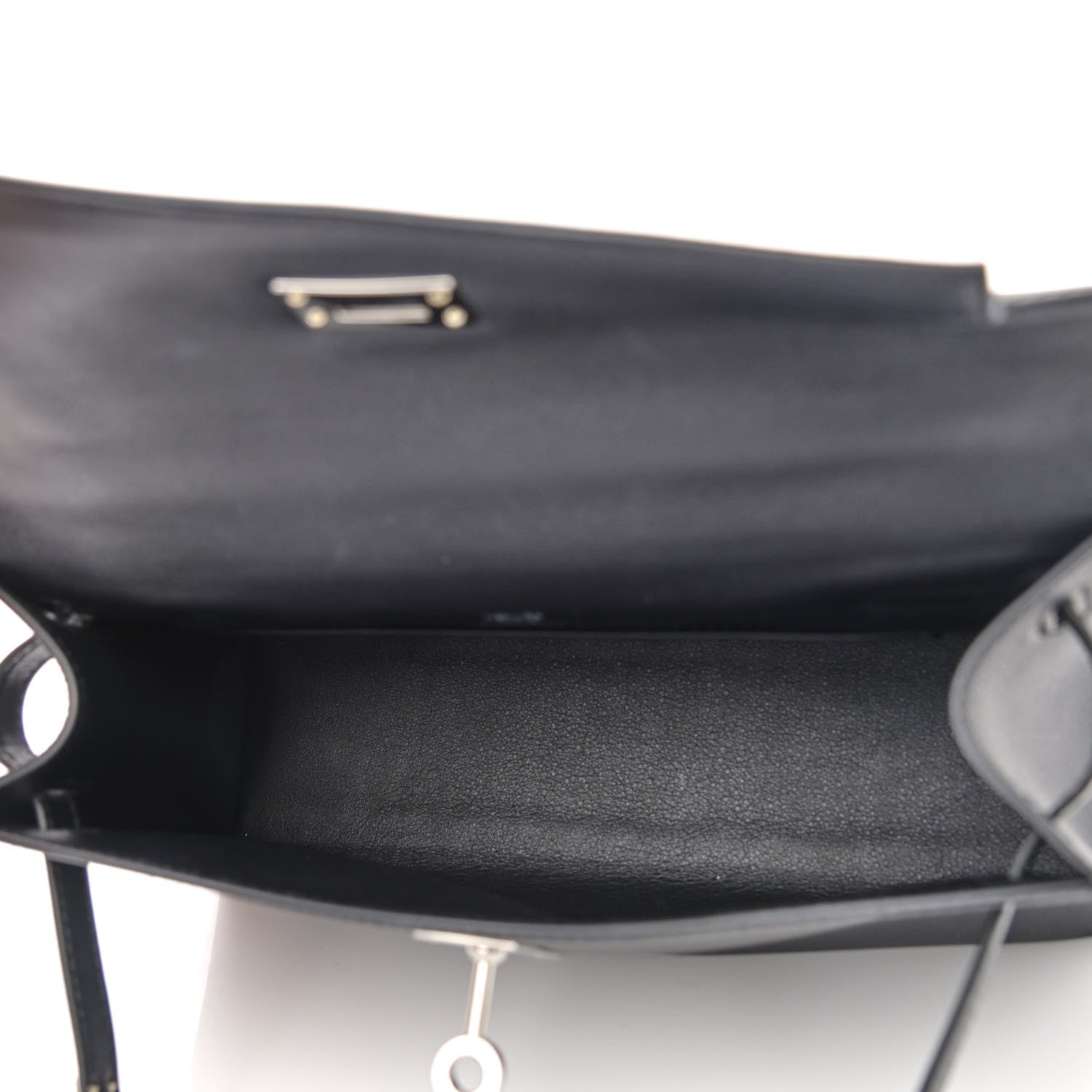 Hermes Swift Kelly Pochette Clutch Black 5 of 11