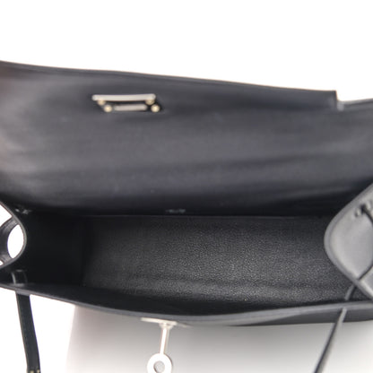 Hermes Swift Kelly Pochette Clutch Black 5 of 11