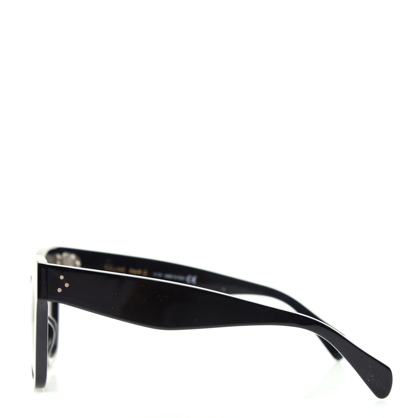 Acetate Polarized Cat Eye Sunglasses CL4004IN Black