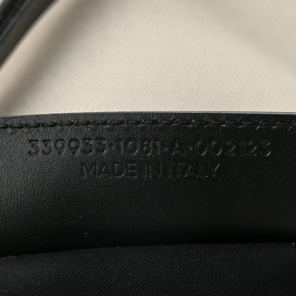 Balenciaga Cotton Canvas Satin Calfskin S Navy Cabas Natural Black 8 of 12