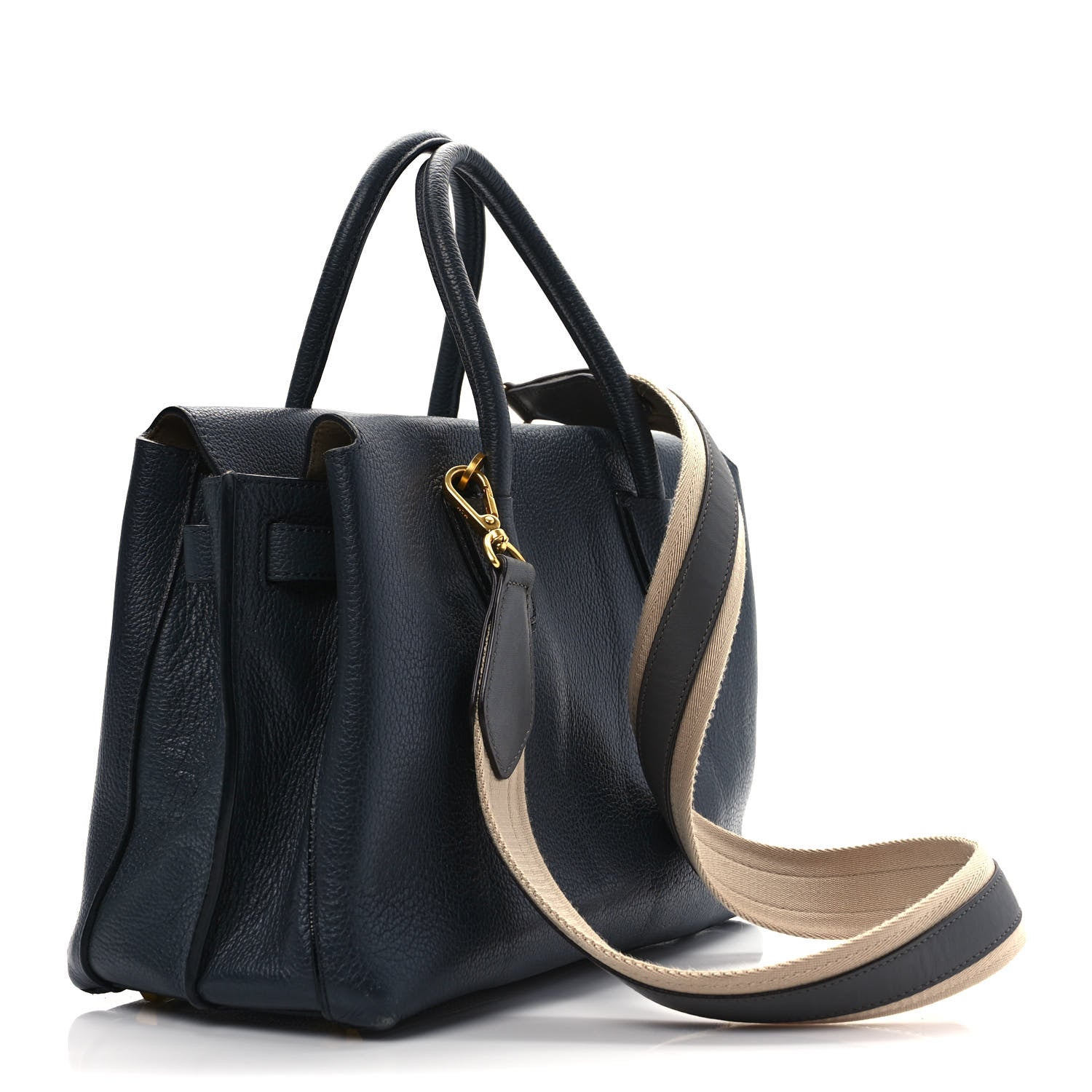 MCM Grained Calfskin Medium Milla Tote Black 3 of 12