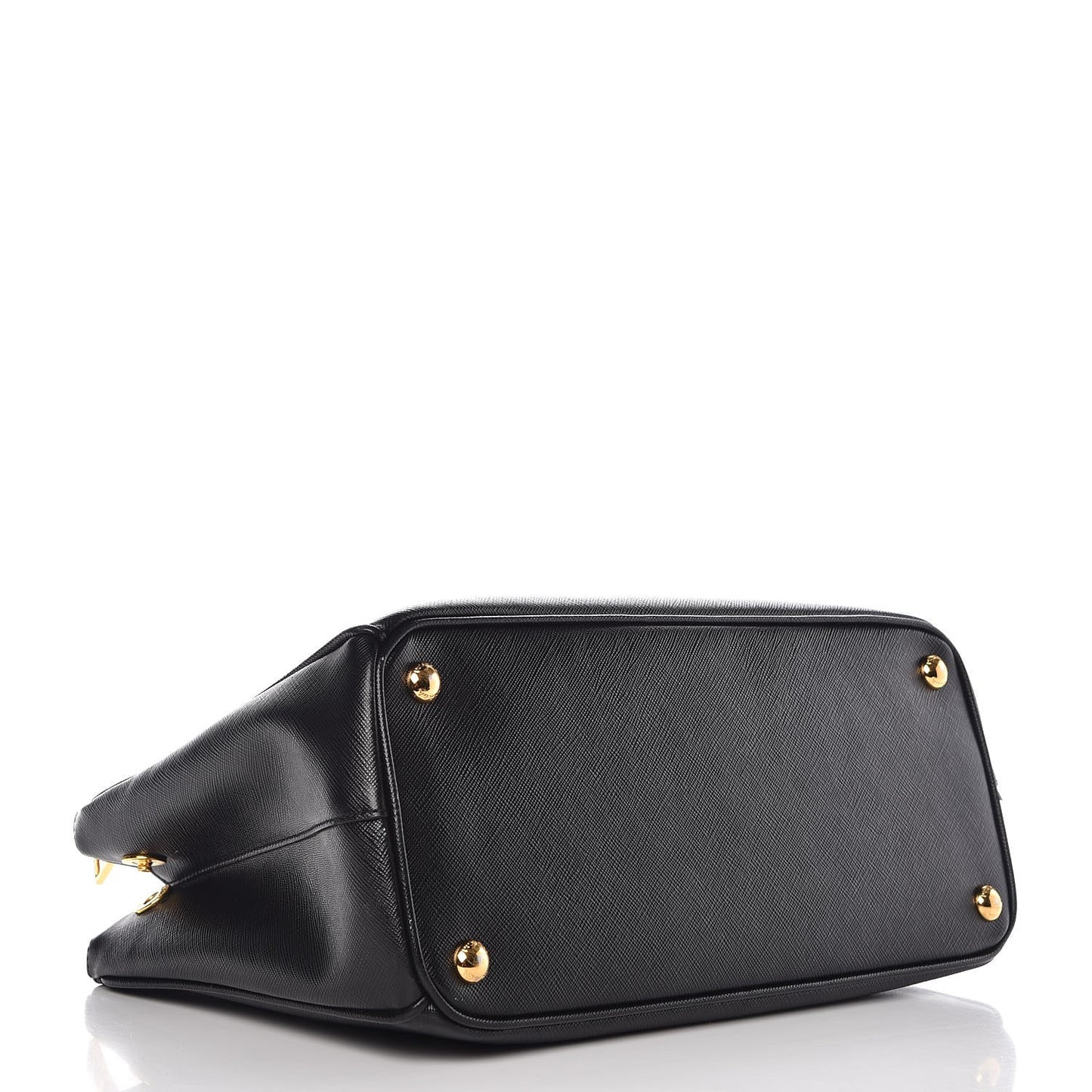 Saffiano Small Galleria Double Zip Tote Black