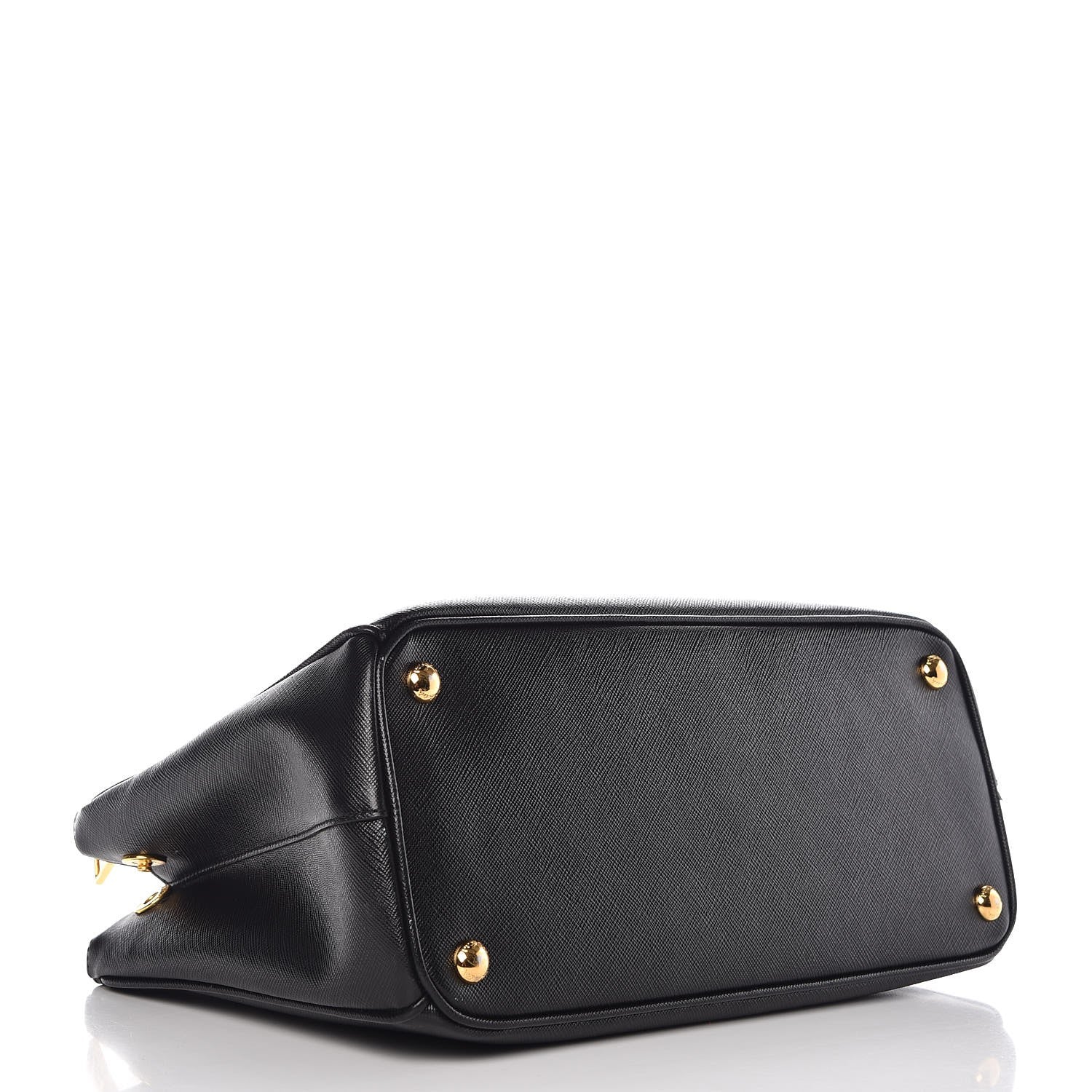 Prada Saffiano Small Galleria Double Zip Tote Black 4 of 9