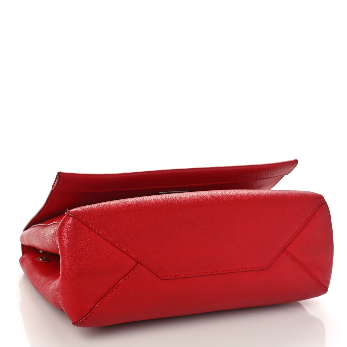 Soft Calfskin Lockme II Top Handle Rubis