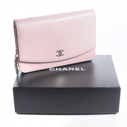Chanel Caviar Wallet on Chain Pink 4 of 8