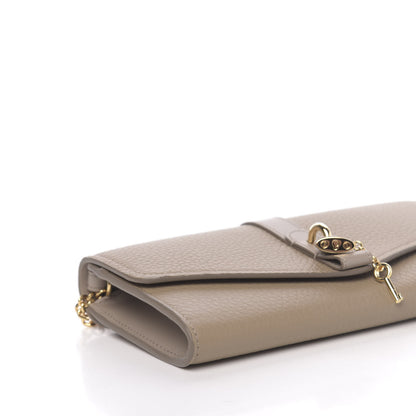 Chloe Grained Calfskin Aby Chain Wallet Motty Grey 19 of 22