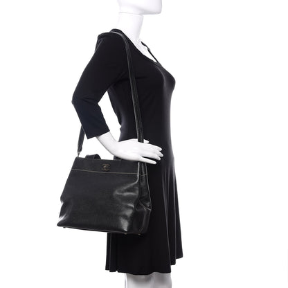 Chanel Caviar CC Tote Black 2 of 13