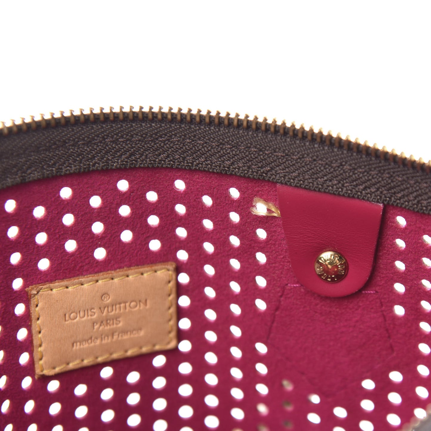 Monogram Perforated Speedy 30 Fuchsia