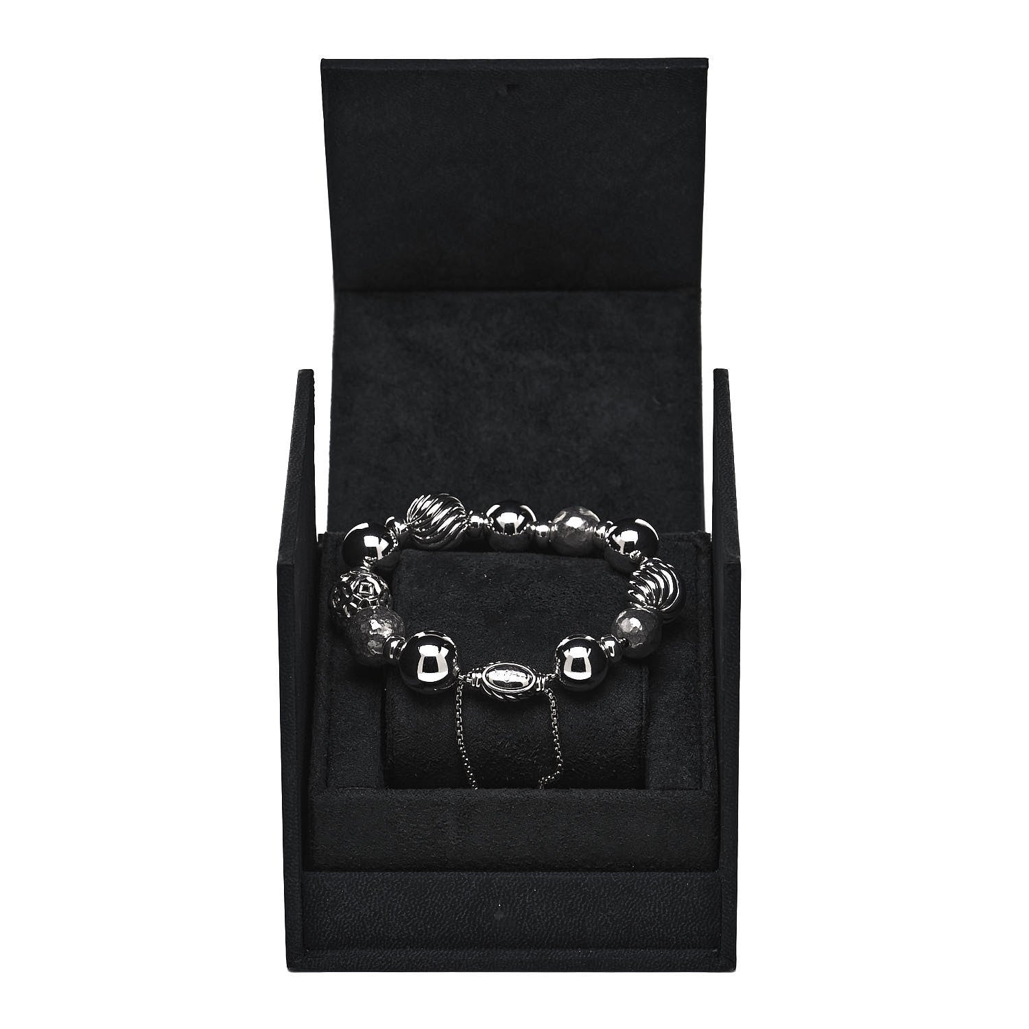 David Yurman Sterling Silver 14mm Elements Bead Bracelet 5 of 5