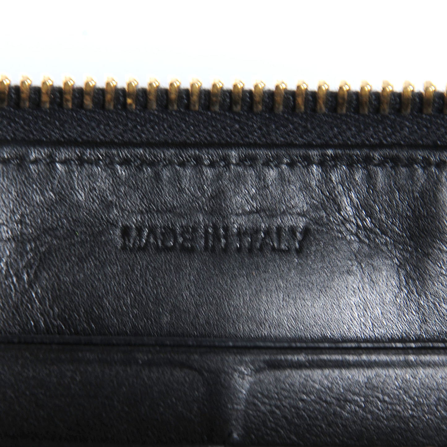 Vernice Zip Around Wallet Black