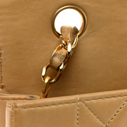 Chanel Lambskin Quilted Medium Single Flap Beige 16 of 16