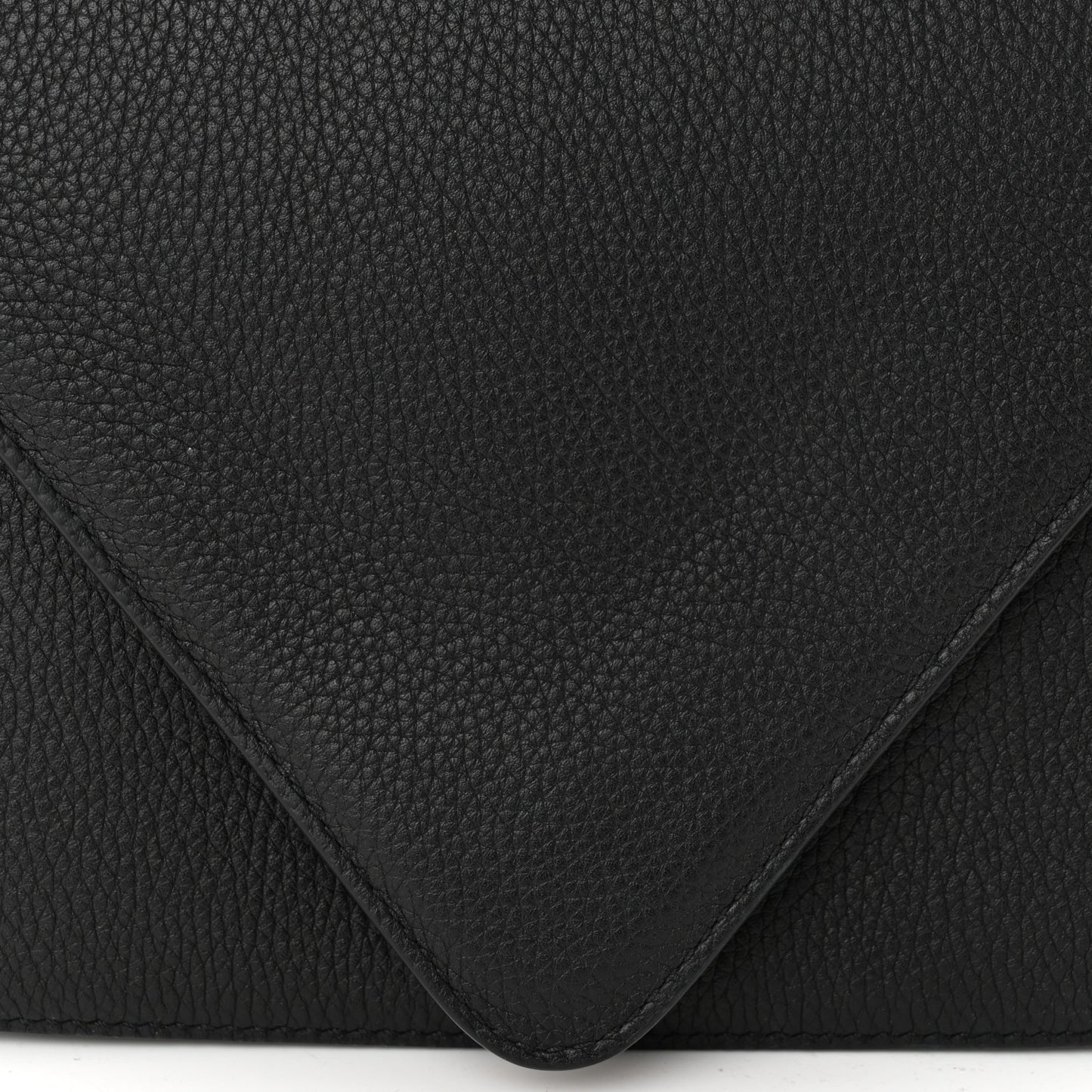 Calfskin Mount Envelope Bag Black