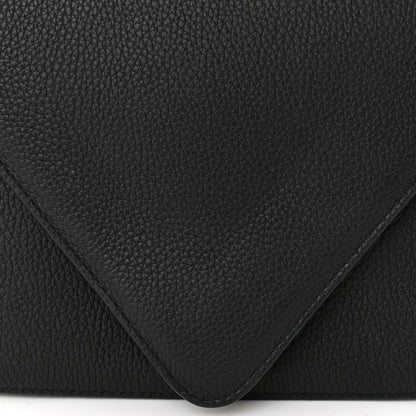 Bottega Veneta Calfskin Mount Envelope Bag Black 8 of 10