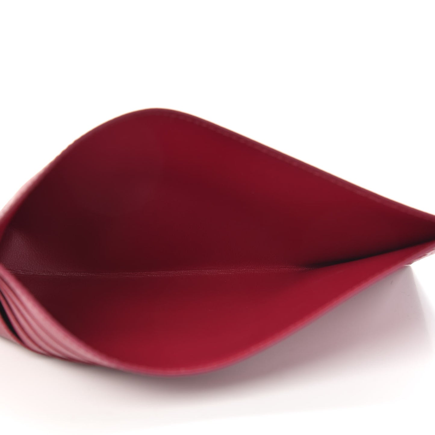 Calfskin Felicie Card Holder Insert Fuchsia