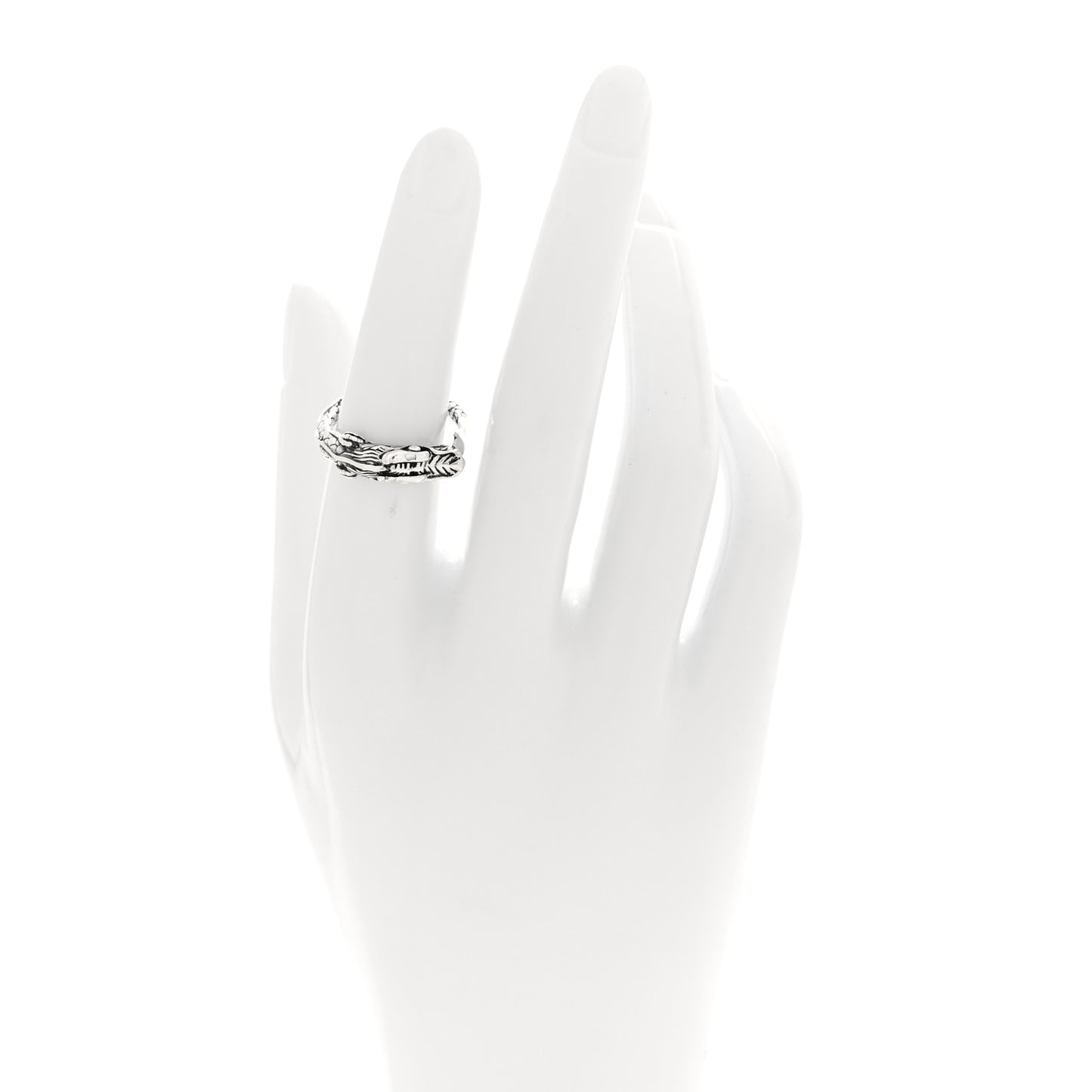 Sterling Silver Naga Dragon Head Ring 52 6