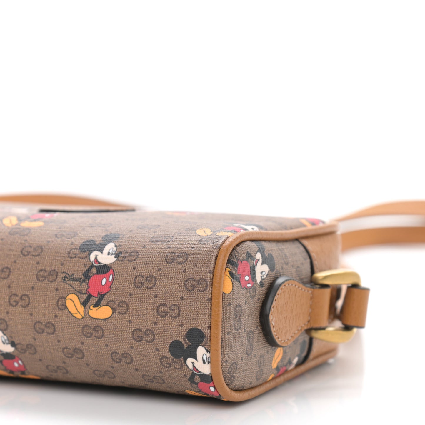 X DISNEY Mini Vintage GG Supreme Monogram Mickey Mouse Shoulder Bag Beige Vintage Sun Oil