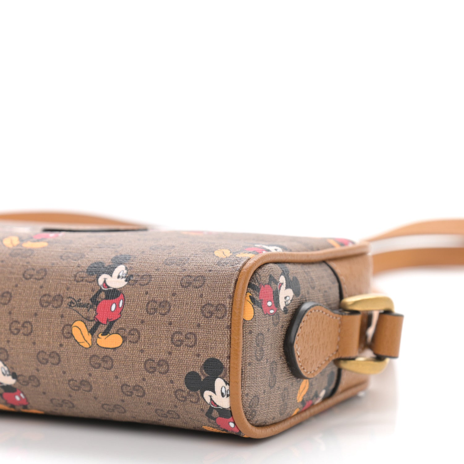 Gucci X DISNEY Mini Vintage GG Supreme Monogram Mickey Mouse Shoulder Bag Beige Vintage Sun Oil 10 of 11