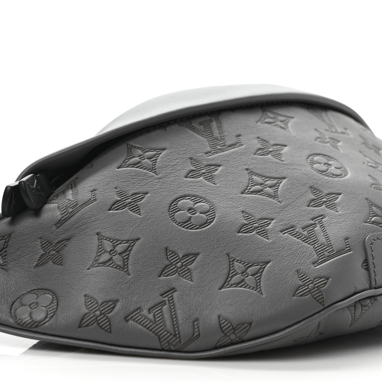 Louis Vuitton Calfskin Monogram Shadow Discovery Bumbag PM Gray 7 of 8