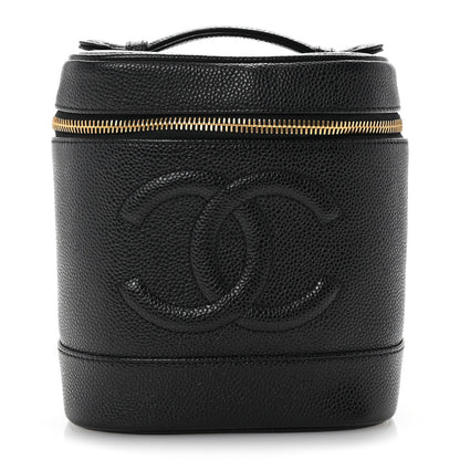 Chanel Caviar Vanity Cosmetic Case Black 1 of 8