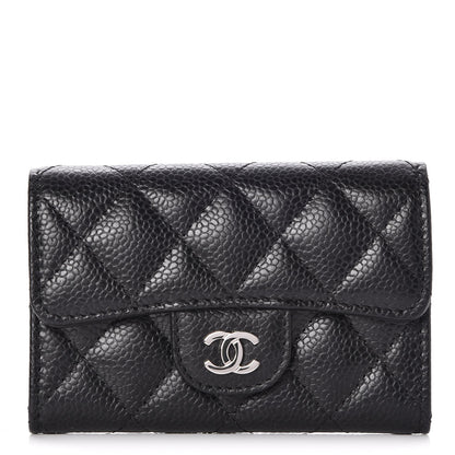 Chanel Caviar Quilted Flap Card Holder Black 1 of 9