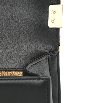 Chanel Crocodile Python Calfskin Embossed Medium Boy Flap Black Gold 15 of 17