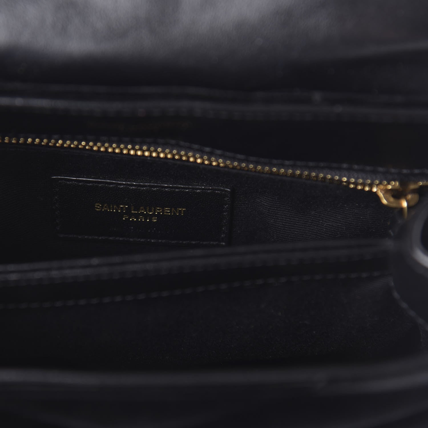 Saint Laurent Velvet Y Quilted Monogram Toy Loulou Chain Satchel French Black 8 of 10