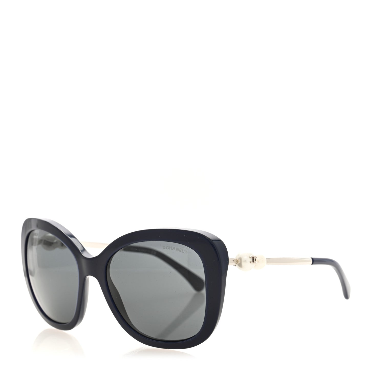 Acetate Butterfly Winter Pearl Sunglasses 5339-H Navy