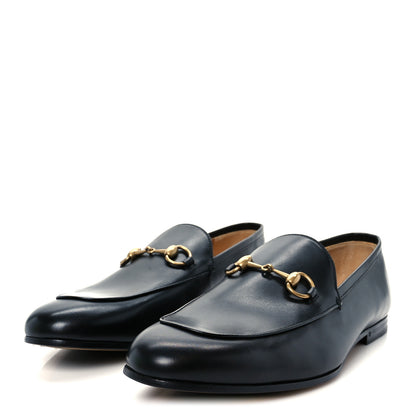 Gucci Betis Glamour Calfskin Horsebit Mens Jordaan Loafers 9.5 Black 7 of 22