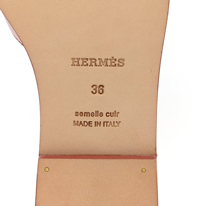 Hermes Chevre Oran Sandals 36 Rouge Blush 8 of 11