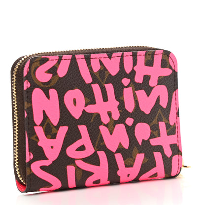 Louis Vuitton Monogram Graffiti Zippy Coin Purse Fuchsia 3 of 7