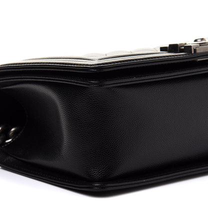 Chanel Caviar Quilted Medium Boy Flap Black 9 of 11