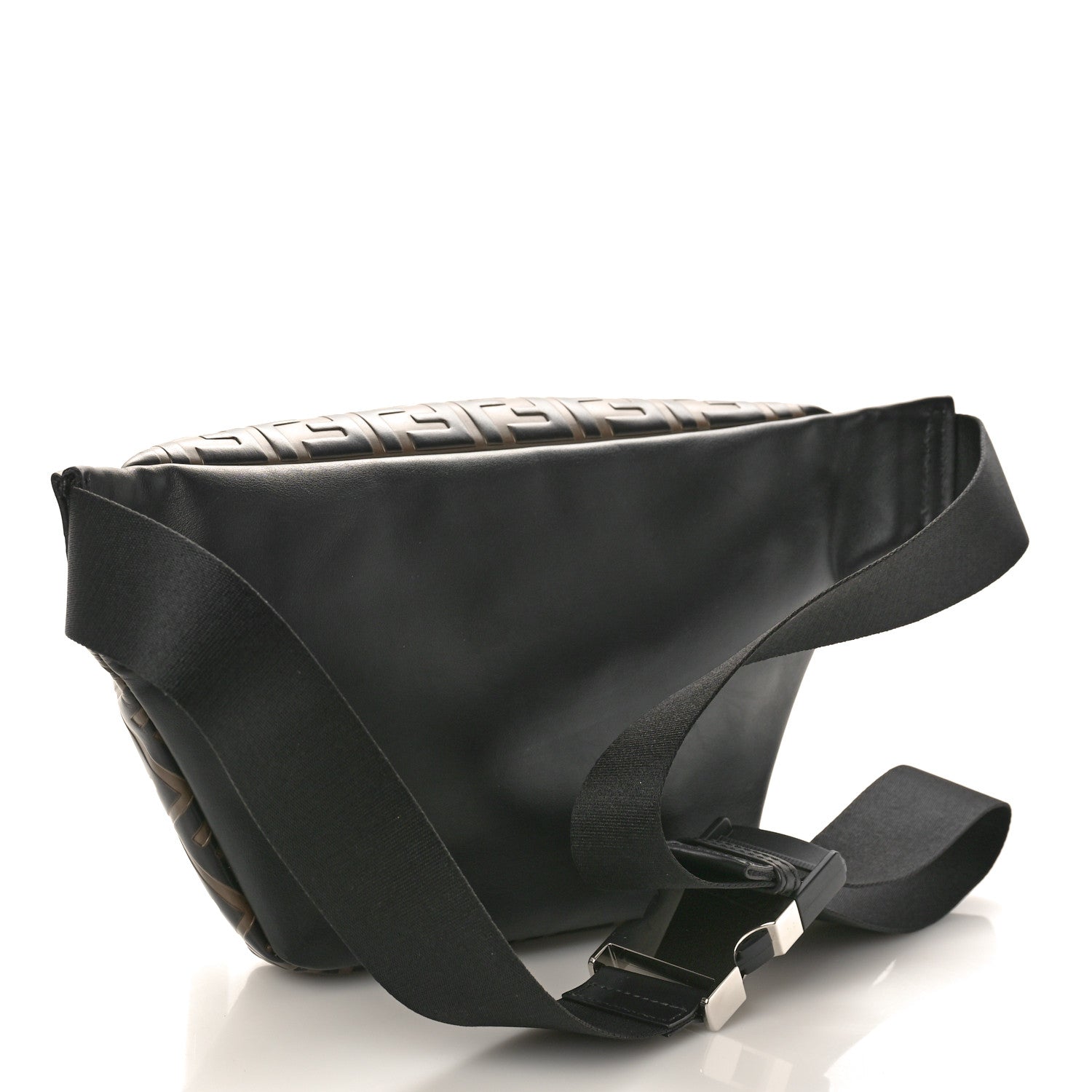 Fendi Vitello Century Bi-Color FF 1974 Embossed Belt Bag Maya Black 2 of 10
