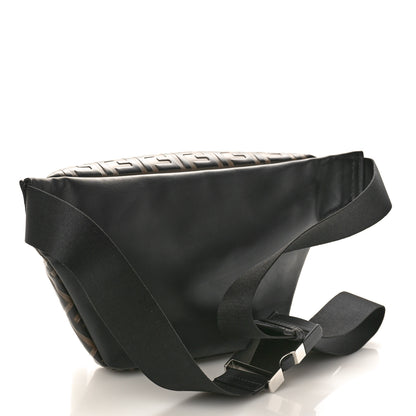 Fendi Vitello Century Bi-Color FF 1974 Embossed Belt Bag Maya Black 2 of 10