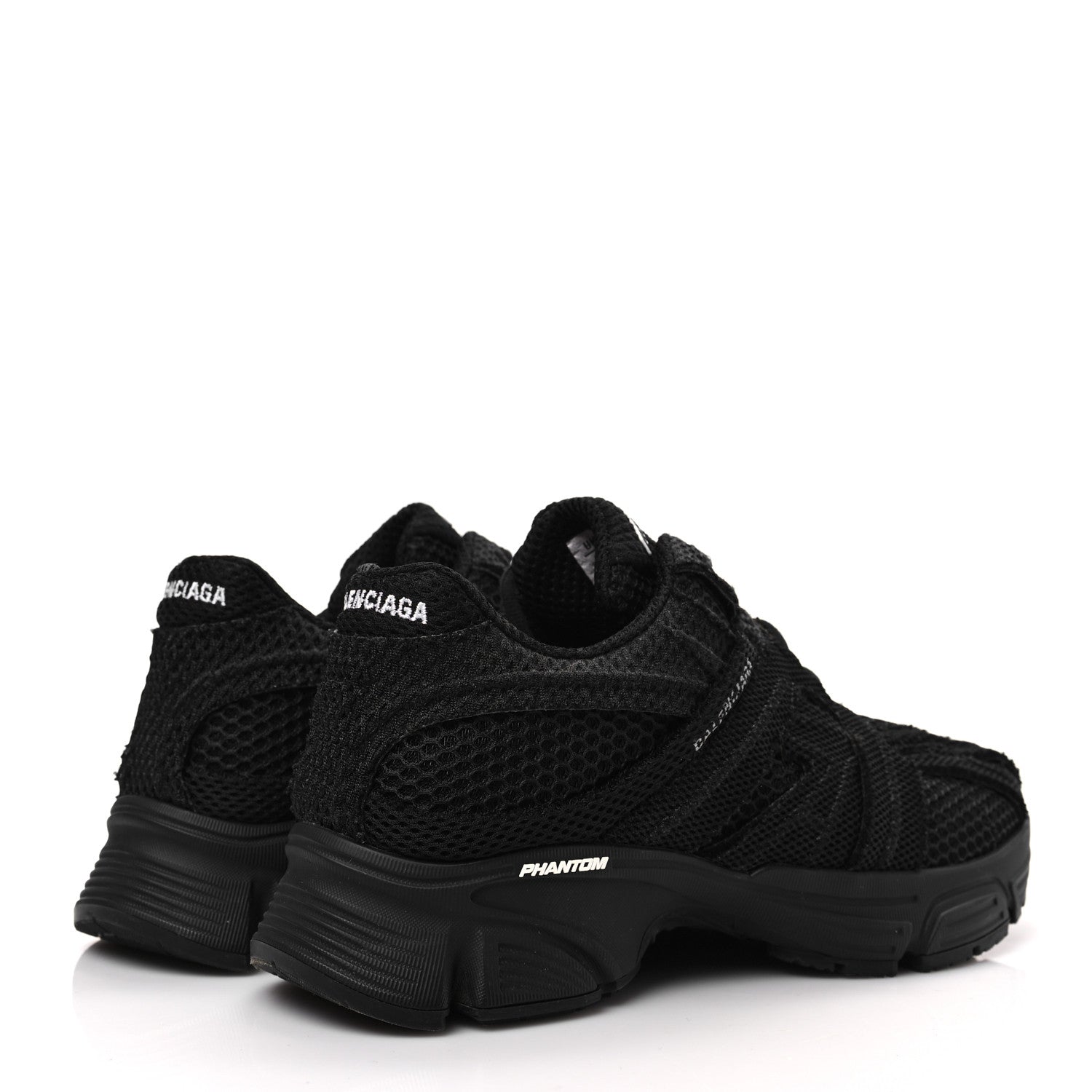 Balenciaga Fabric Mesh Womens Phantom Sneakers 37 Black 4 of 9