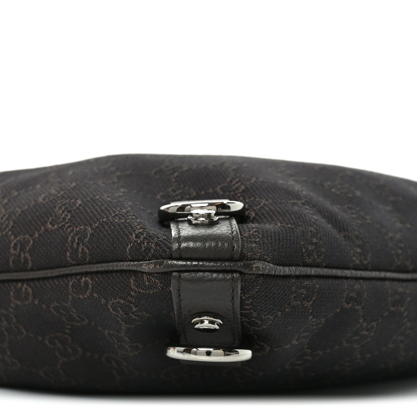 Denim Monogram Abbey Messenger Bag Dark Brown