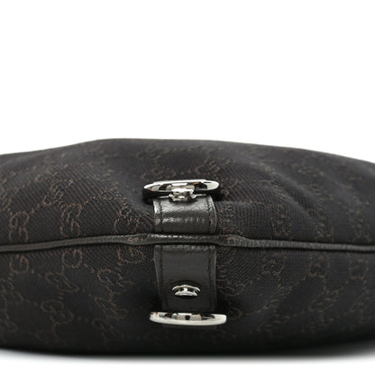 Gucci Denim Monogram Abbey Messenger Bag Dark Brown 9 of 10