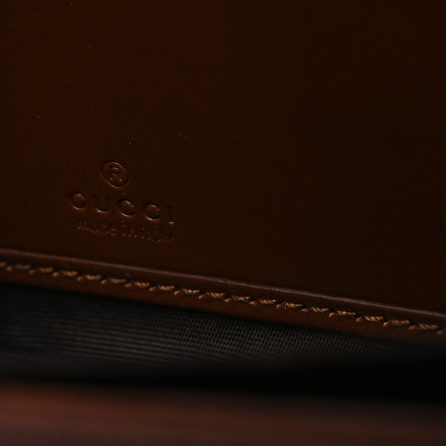 GG Supreme Monogram Cuoio Toscano Zip Around Wallet Beige Ebony Cuir