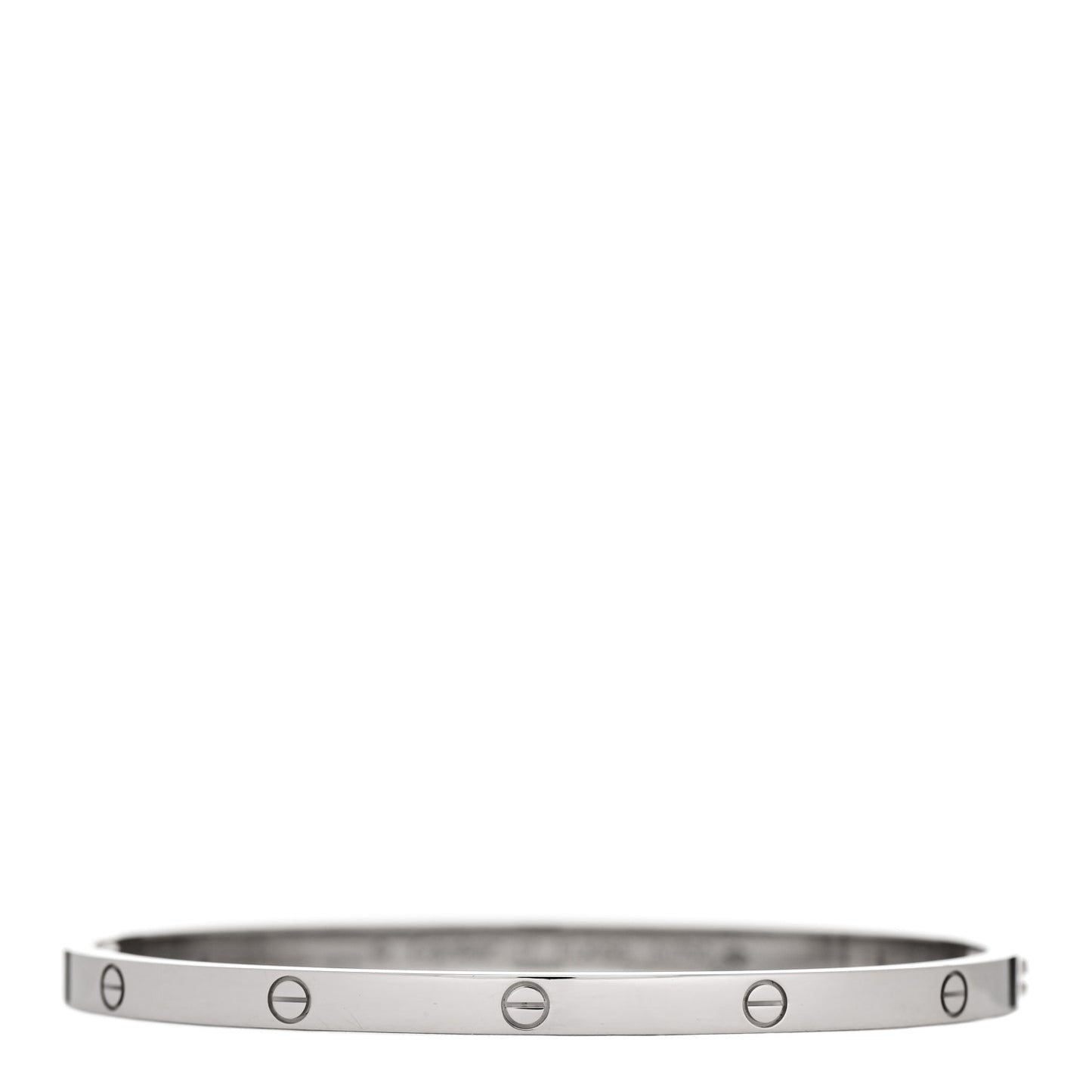 18K White Gold Small LOVE Bracelet 17