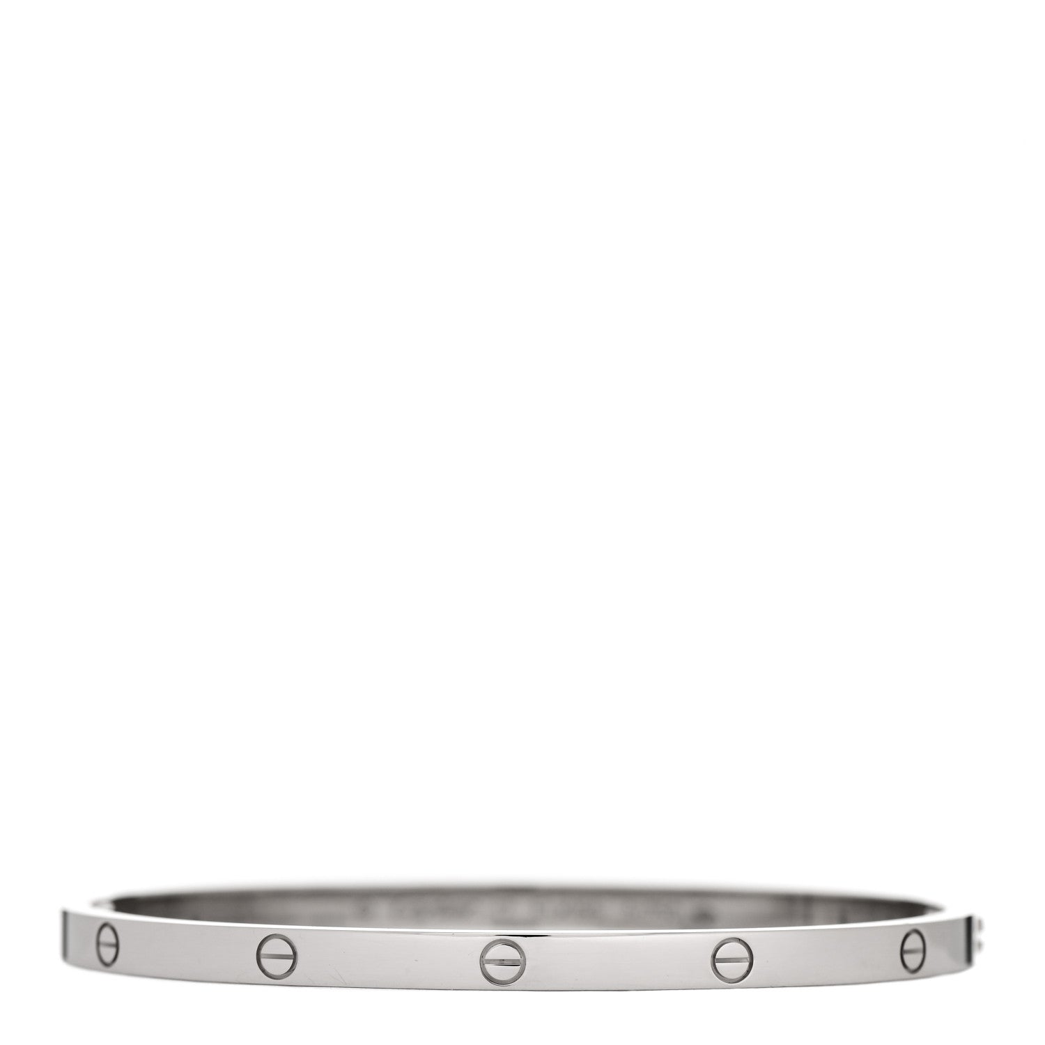 Cartier 18K White Gold Small LOVE Bracelet 17 1 of 4
