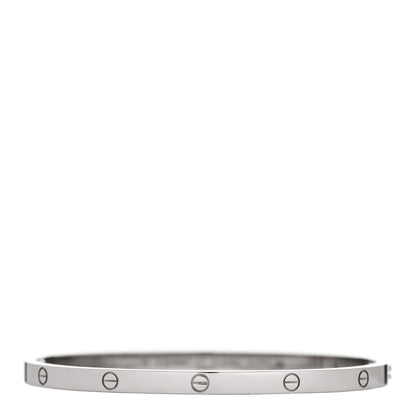 Cartier 18K White Gold Small LOVE Bracelet 17 1 of 4